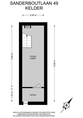 Floorplan - Sanderboutlaan 49, 6171 BB Stein